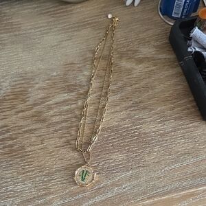 Swarowski Crystals Necklace Paper Clip